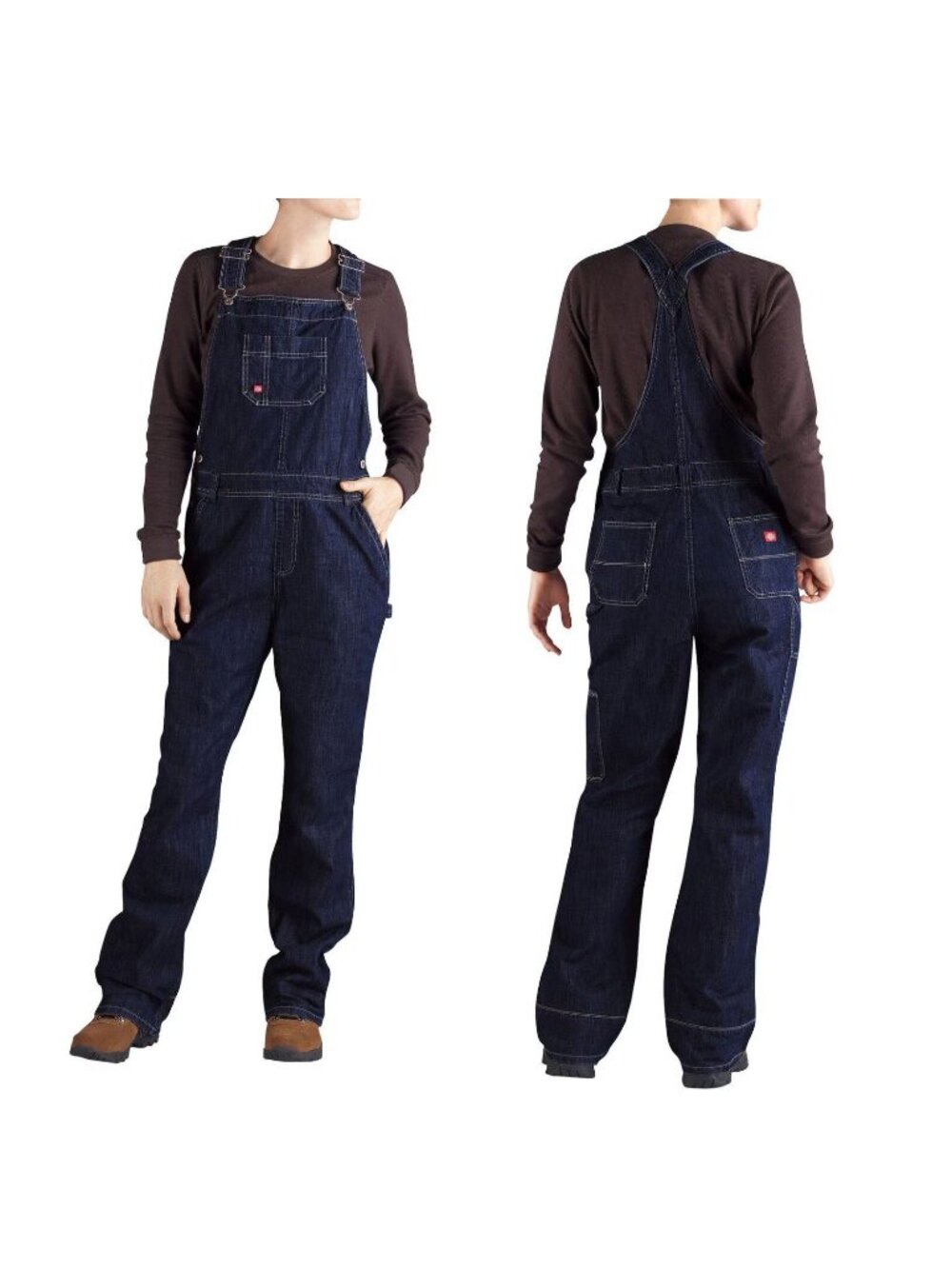 Dickies Women's Denim Bib Overalls Women Size S EUC Cottage Farm Western Classic